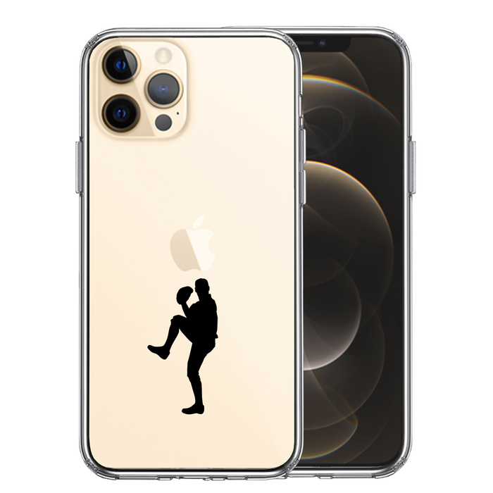 iPhone12Pro ケース クリア 野球 ピッチャー スマホケース 側面ソフト 背面ハード ハイブリッド-0