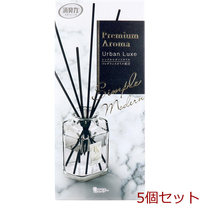 お部屋の消臭力 PremiumAroma Stick 本体 アーバンリュクス 50mL 5個セット-0