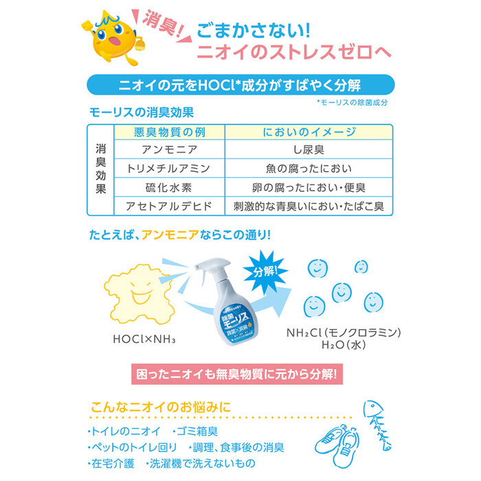 除菌モーリス 弱酸性次亜塩素酸水 ４００ｍＬ 8個セット-2