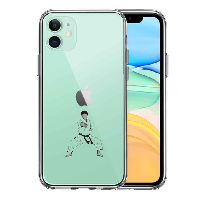 iPhone11 ケース クリア空手 スマホケース 側面ソフト 背面ハード ハイブリッド-0