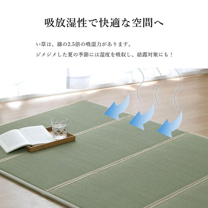 い草 約100×200cm ユニット 畳 軽量 抗菌防臭 消臭 防音 断熱性 お手入れ 簡単 畳マットレス-1
