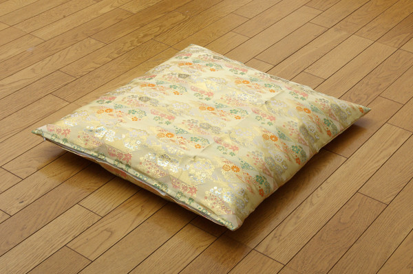金襴御前 仏前 座布団カバー 京菊 きょうぎく カバー 約57×62cm 銘仙判55×59cm用-0