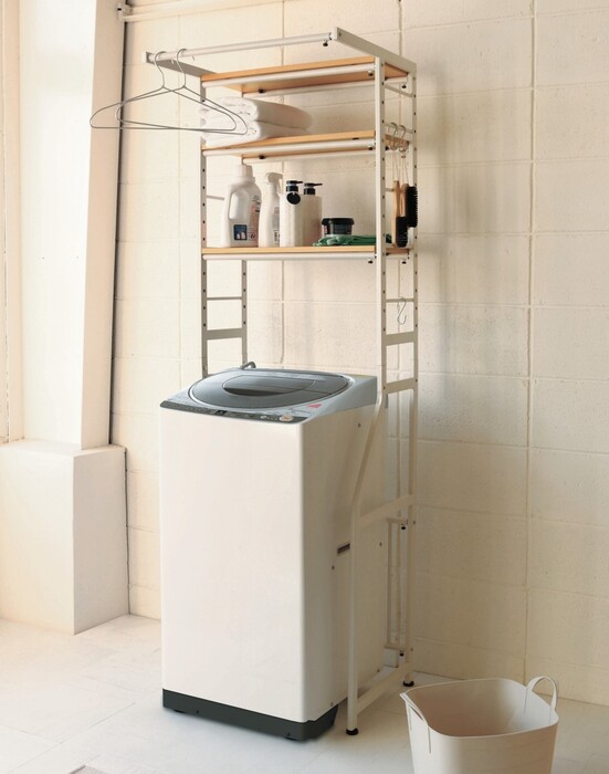 伸縮ラック キッチン ランドリー 幅58?78cm STR-5018-1