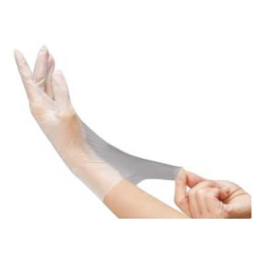 No.3061 エブケアシルキーグローブ 使い捨て手袋 半透明 箱入 Lサイズ 100枚入 5セット-4