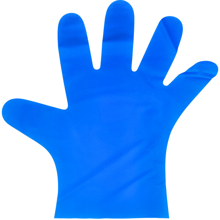 No.3063 エブケアシルキーグローブ 使い捨て手袋 ブルー 箱入 Mサイズ 100枚入 5個セット-3