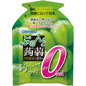 オリヒロ ぷるんと蒟蒻ゼリーパウチ カロリーゼロ 巨峰＋マスカット＋マンゴー 5個セット-2