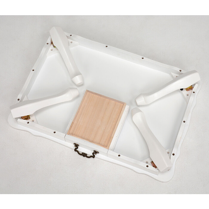 折れ脚テーブル　FEMININE WOOD FURNITURE MT 6030WH-1