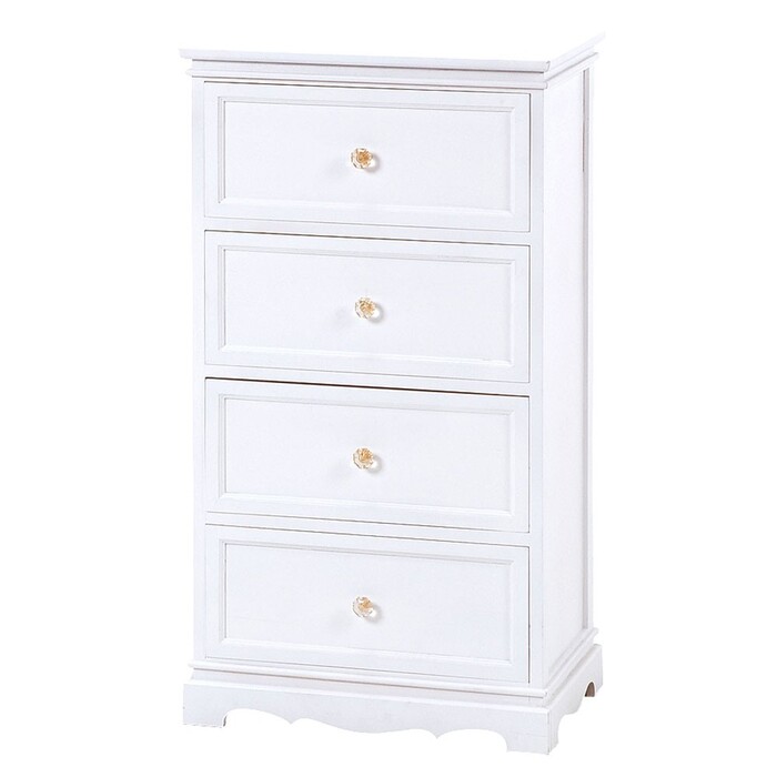  chest Kirakira considering . crystal style. handle . just . elegant chest MCH 6590WH WOOD PRODUCTS-0