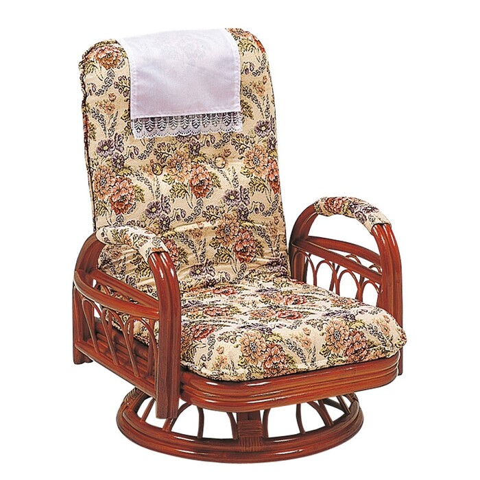 座椅子 ギア回転座椅子 RZ-922 RATTAN CHAIR-0