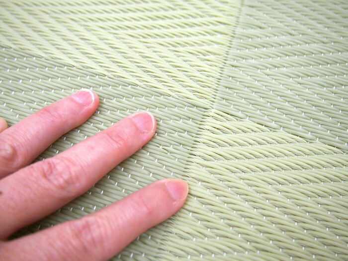 ラグ い草風 PPラグ 江戸間10畳 抗菌 防臭 水洗いOK 倉間 グリーン-4