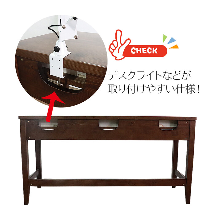  desk s bench set desk study living desk Brown depth 60cm-5