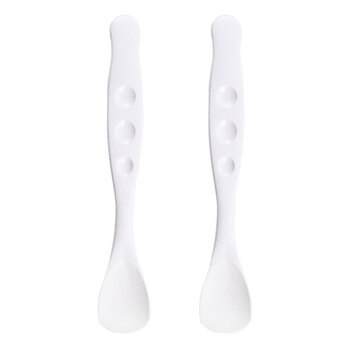 使っていいね！ やわらかスプーン 小 ホワイト 2本入 5セット-2