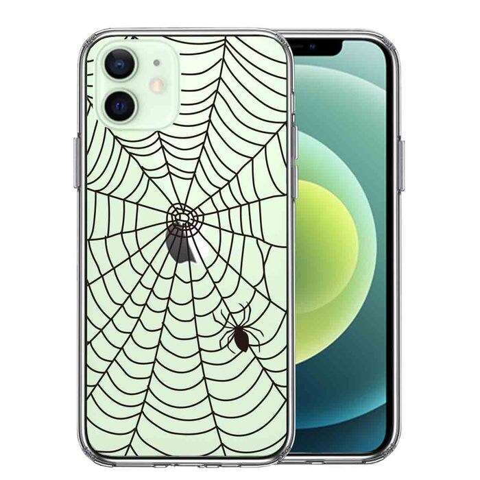 iPhone12mini case clear Spider ..kmo smartphone case side soft the back side hard hybrid -0