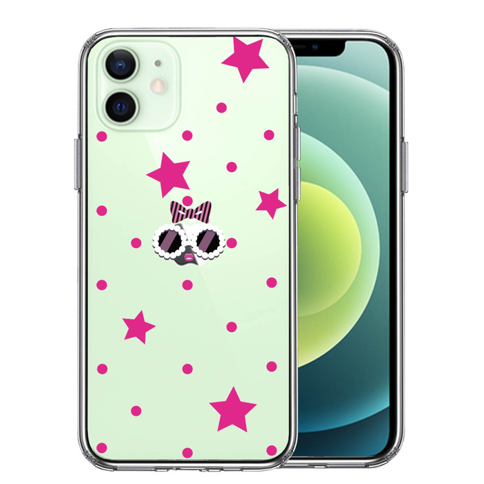 iPhone12 ケース クリア ファンキー 2 スマホケース 側面ソフト 背面ハード ハイブリッド-0