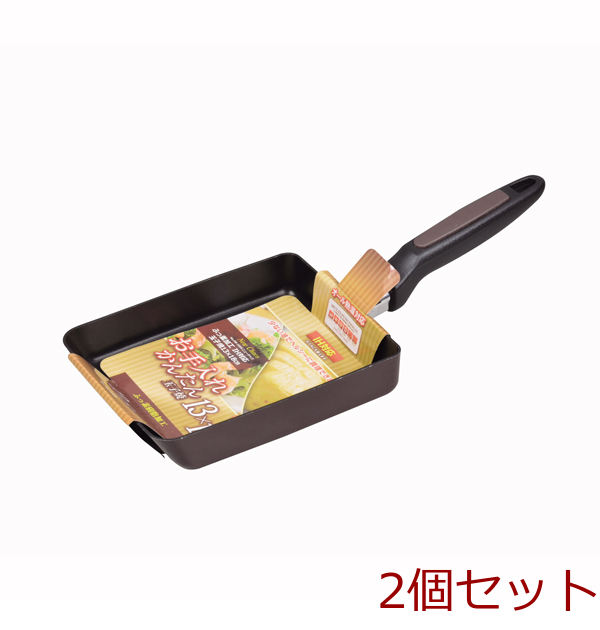 ニューチャコ ふっ素加工ＩＨ対応玉子焼１３×１８ｃｍ 2個セット-0