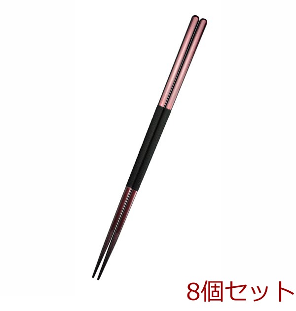 取箸ノワールワインレッド２７cm 8個セット-0