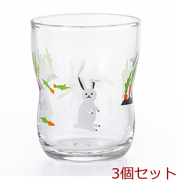 つよいこグラスSかくれんぼうさぎ 3個セット-0