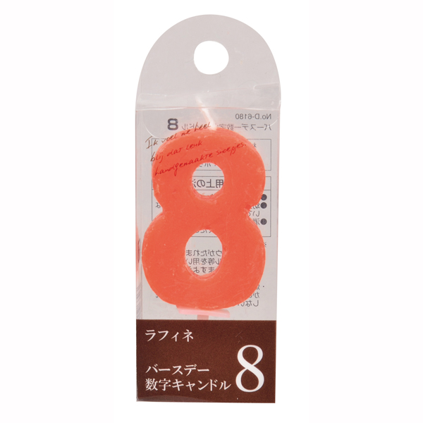 ラフィネバースデー数字キャンドル８ ×18個セット-1