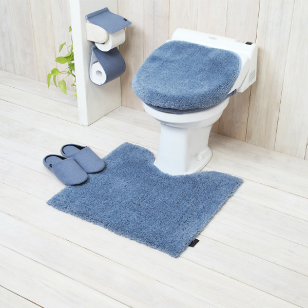 mo mites -stroke toilet mat blue 3 piece set 2 set -1