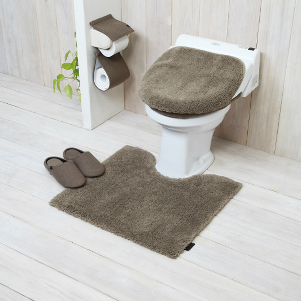 mo mites -stroke toilet mat mocha 3 piece set 2 set -1