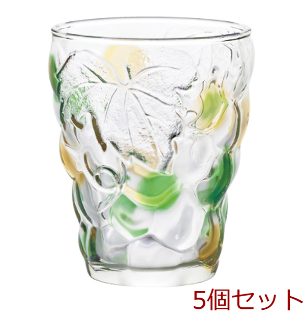 ぶどうのグラス Green Amber 5個セット-0