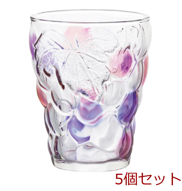 ぶどうのグラス ViolePink 5個セット-0