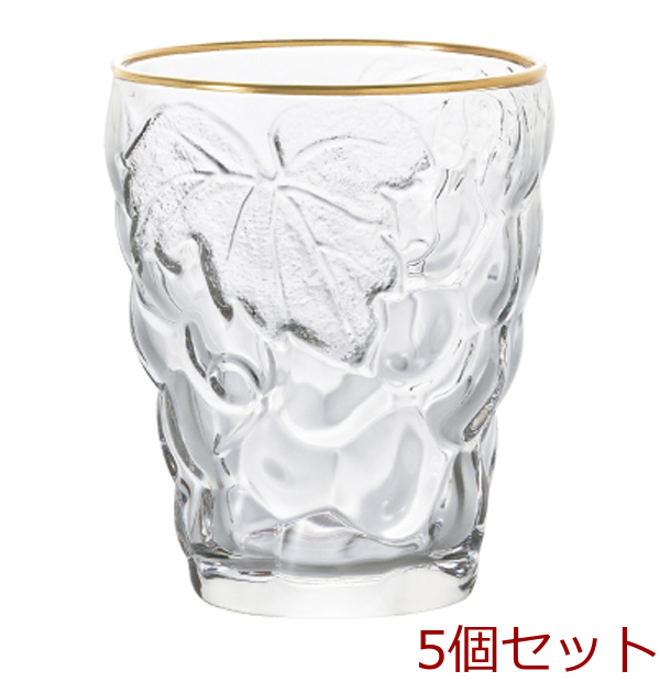 ぶどうのグラスGoldRing 5個セット-0