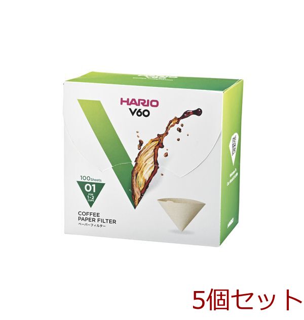 V60 for paper filter M 1~2 cup for 100 sheets insertion 5 piece set -0