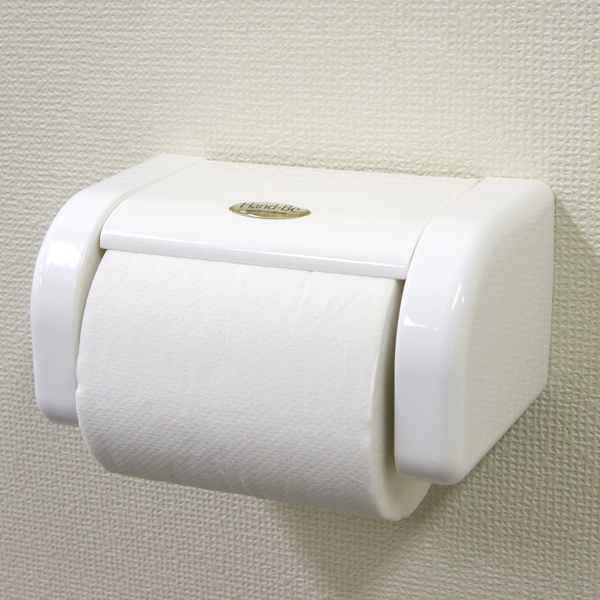  hand Be toilet paper holder white 2 piece set -1