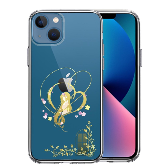 iPhone13 ケース クリアラプンツェル 1 スマホケース 側面ソフト 背面ハード ハイブリッド-0