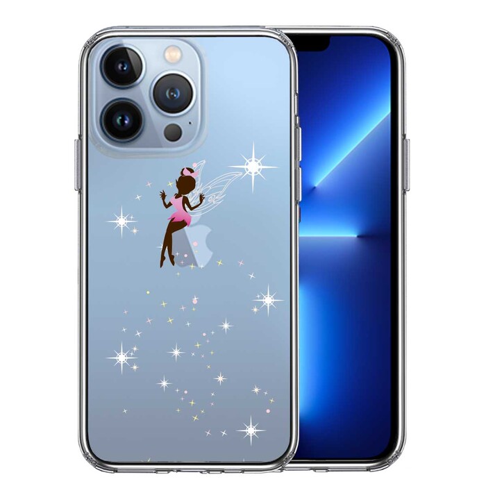 iPhone13Pro ケース クリアピーターパン 妖精 2 スマホケース 側面ソフト 背面ハード ハイブリッド-0