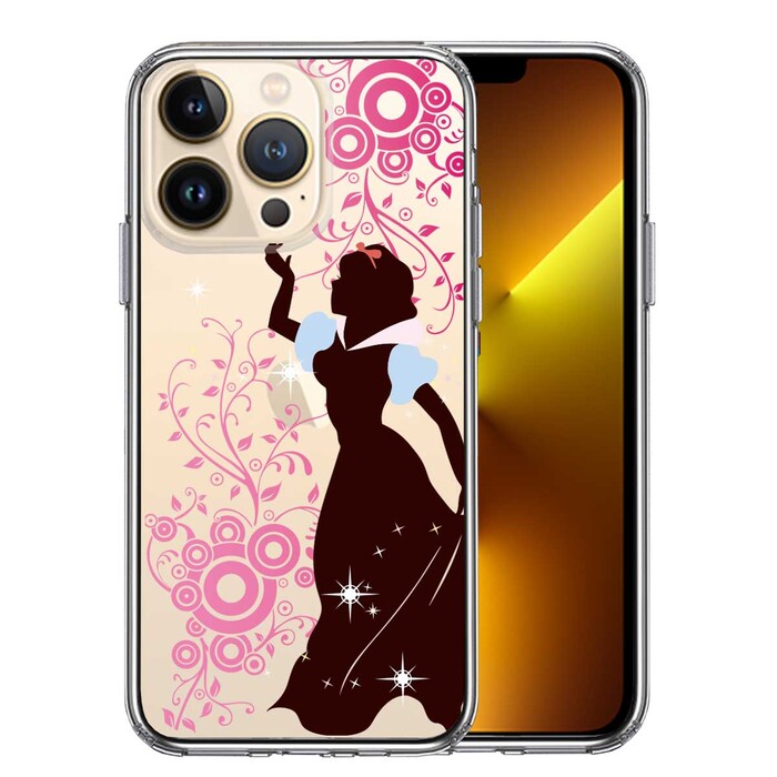 iPhone13Pro ケース クリア白雪姫 1 スマホケース 側面ソフト 背面ハード ハイブリッド-0