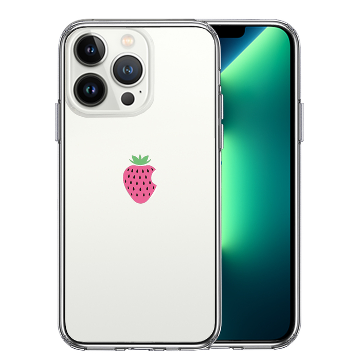 iPhone13Pro ケース クリアイチゴ 苺 スマホケー