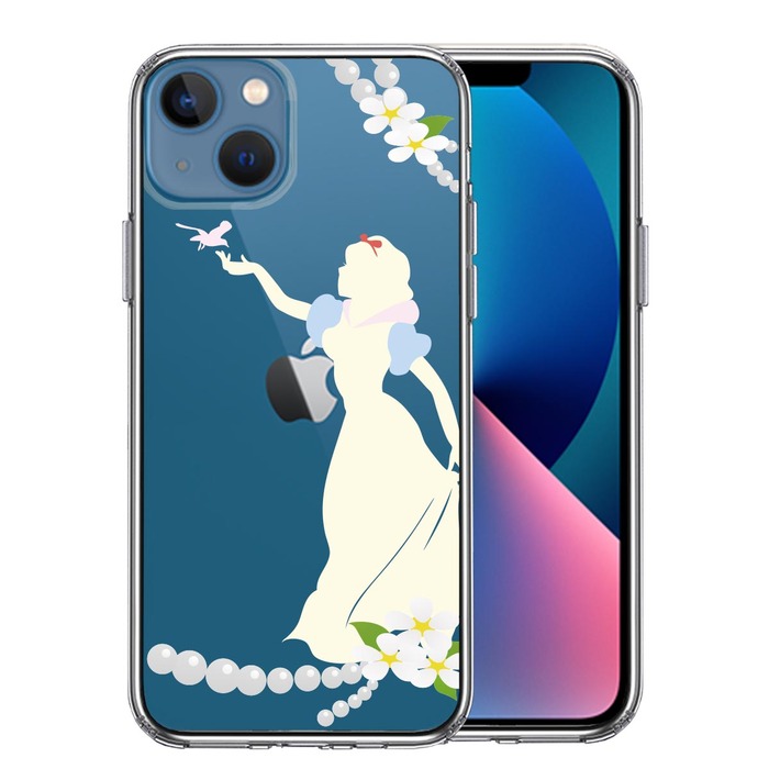 iPhone13mini ケース クリア白雪姫 2 スマホケース 側面ソフト 背面ハード ハイブリッド-0