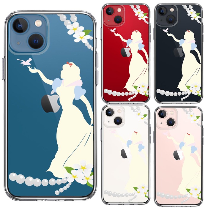 iPhone13mini ケース クリア白雪姫 2 スマホケース 側面ソフト 背面ハード ハイブリッド-1
