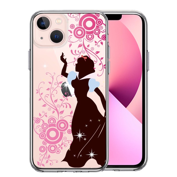iPhone13mini ケース クリア白雪姫 1 スマホケース 側面ソフト 背面ハード ハイブリッド-0