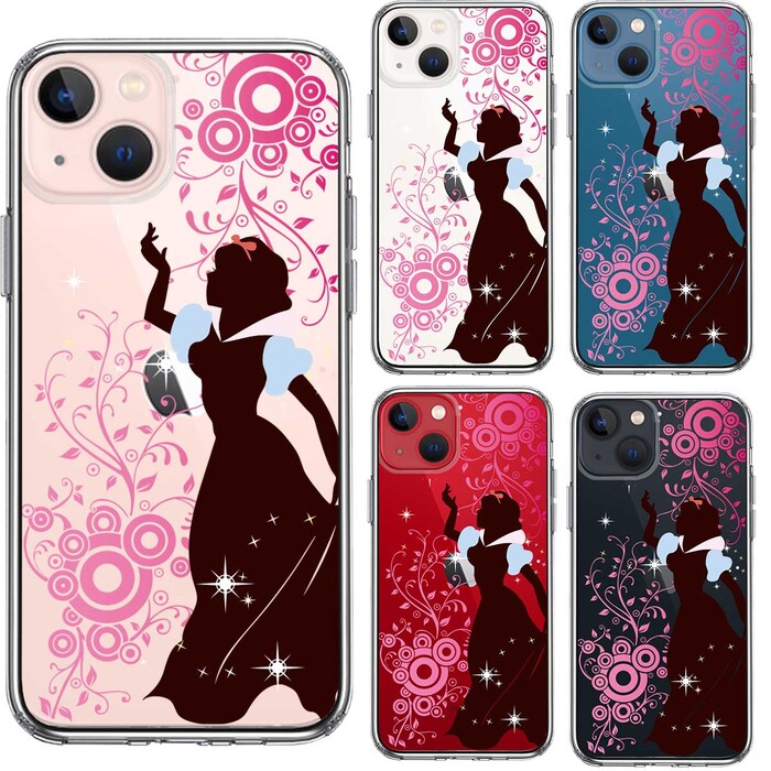 iPhone13mini ケース クリア白雪姫 1 スマホケース 側面ソフト 背面ハード ハイブリッド-1