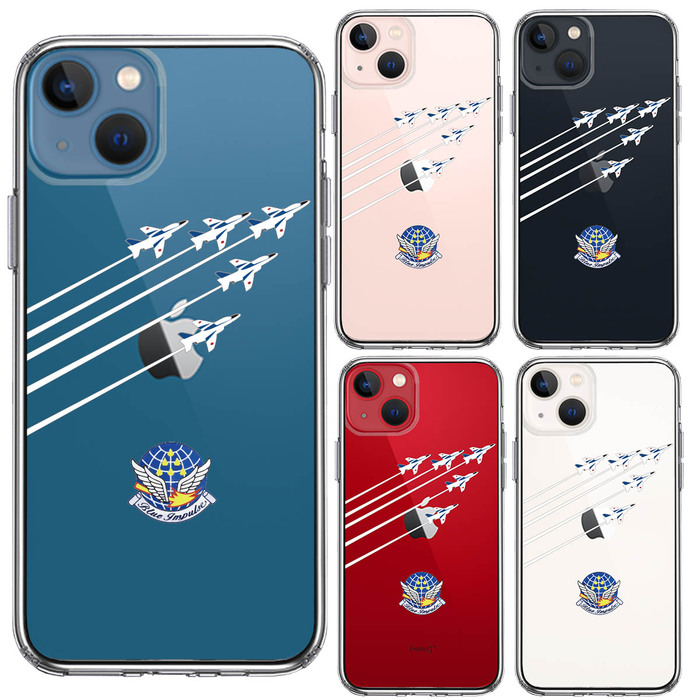iPhone13mini ケース クリアシェル ブルーインパルス スマホケース 側面ソフト 背面ハード ハイブリッド-1