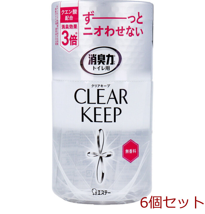 消臭力 トイレ用 CLEAR KEEP 無香料 400mL 6個セット-0