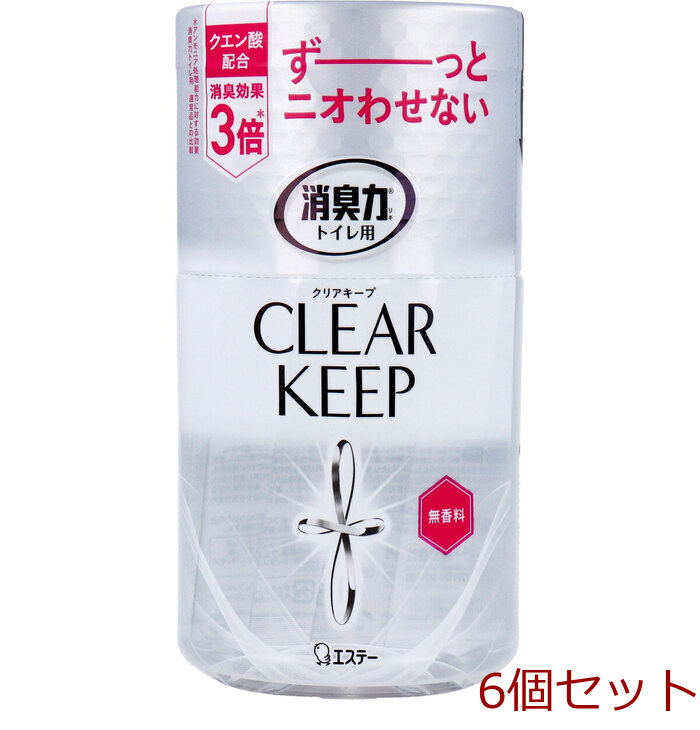 消臭力 トイレ用 CLEAR KEEP 無香料 400mL 6個(gè)セット-0