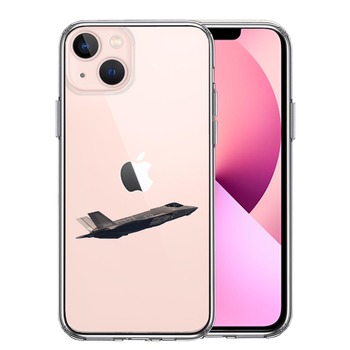 iPhone13 ケース クリアF-35A ライトニング2 ステルス 戦闘 スマホケース 側面ソフト 背面ハード ハイブリッド-0