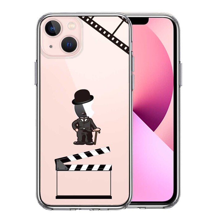 iPhone13mini ケース クリア  映画パロディ コメディアン 2 スマホケース 側面ソフト 背面ハード ハイブリッド-0