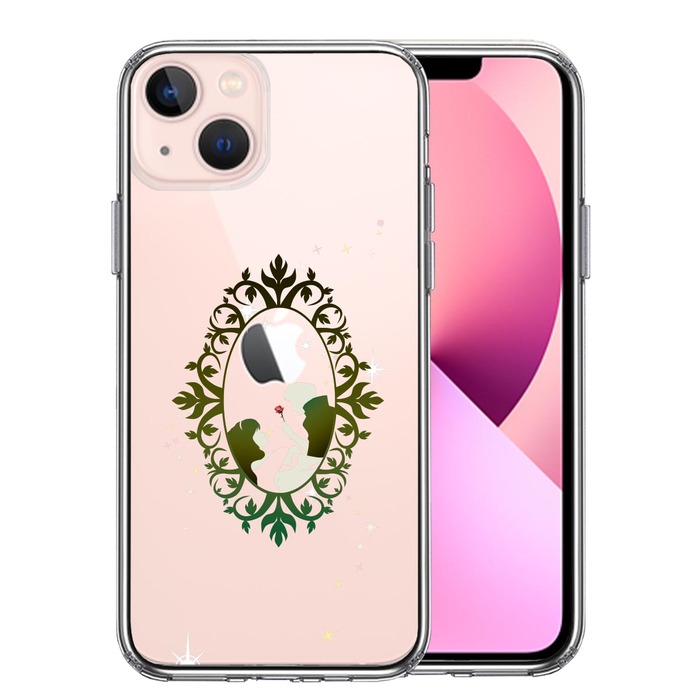 iPhone13 ケース クリア眠れる森の美女 2 スマホケース 側面ソフト 背面ハード ハイブリッド-0