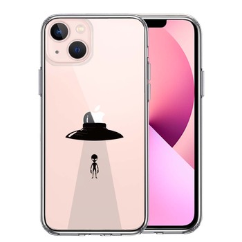 iPhone13 ケース クリアUFO 帰艦 スマホケース 側面ソフト 背面ハード ハイブリッド-0