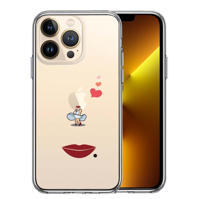 iPhone13Pro ケース クリアセクシー女優 スマホケース 側面ソフト 背面ハード ハイブリッド-0