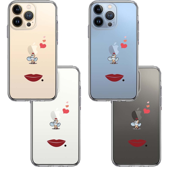 iPhone13Pro ケース クリアセクシー女優 スマホケース 側面ソフト 背面ハード ハイブリッド-1