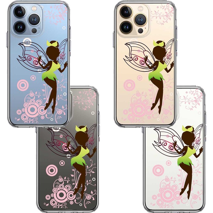 iPhone13Pro ケース クリアピーターパン 妖精 1 スマホケース 側面ソフト 背面ハード ハイブリッド-1