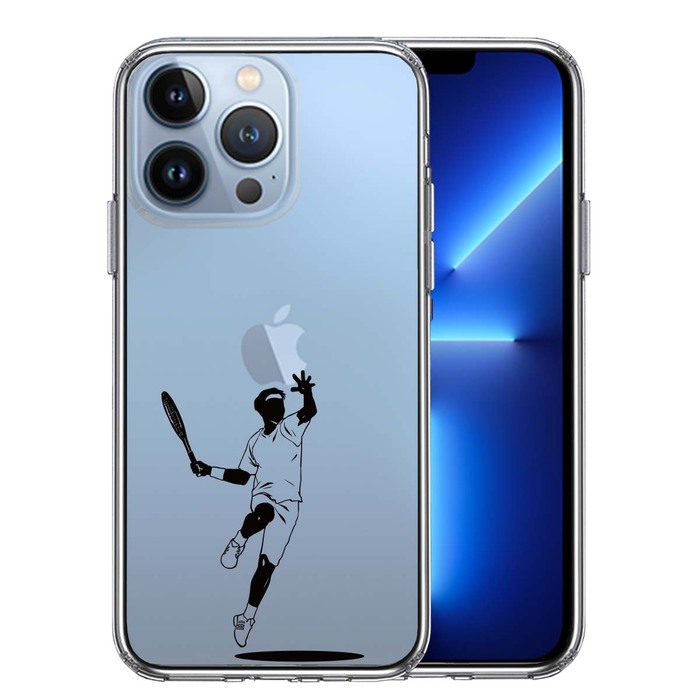 iPhone13Pro ケース クリアテニス スマホケース 側面ソフト 背面ハード ハイブリッド-0