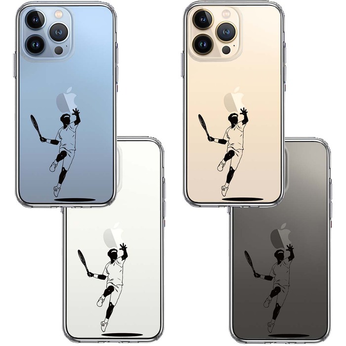 iPhone13Pro ケース クリアテニス スマホケース 側面ソフト 背面ハード ハイブリッド-1