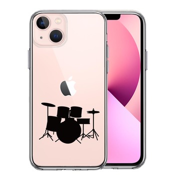 iPhone13mini ケース クリアドラム スマホケース 側面ソフト 背面ハード ハイブリッド-0